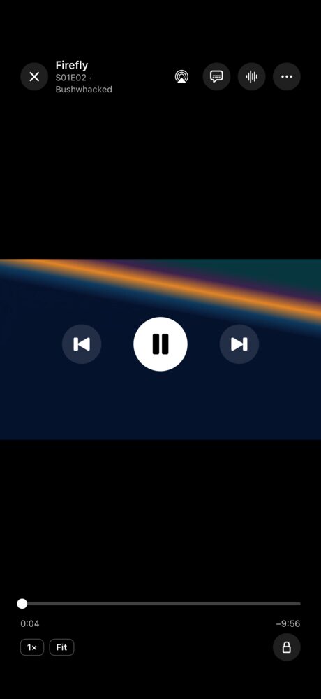 The player on iPhone